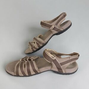 Earth Spirit Womens Taupe WMES28ER091 Synthetic Strappy Sandal Size US 10